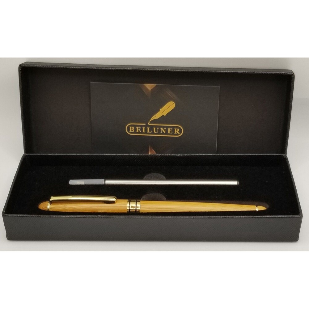 Beiluner pen set, featuring a rosewood pen natural finish boxed unused